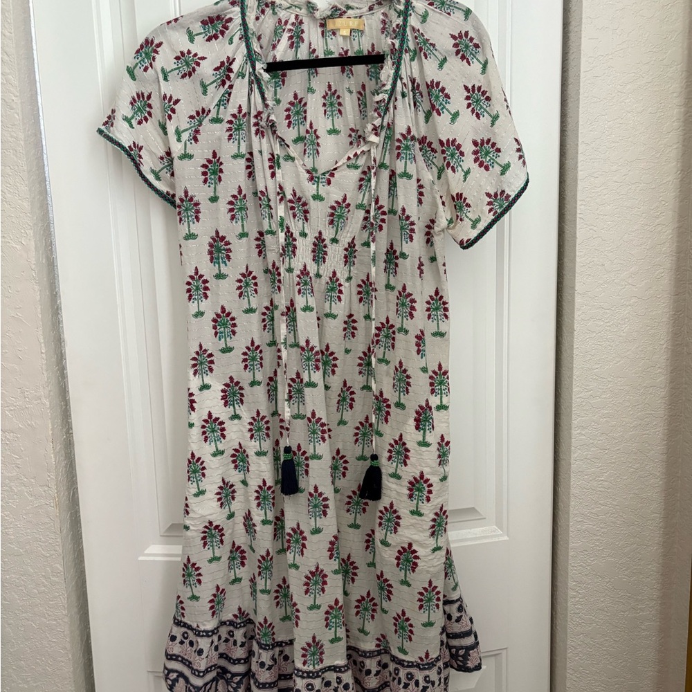 Floral Print Tassel Dress
